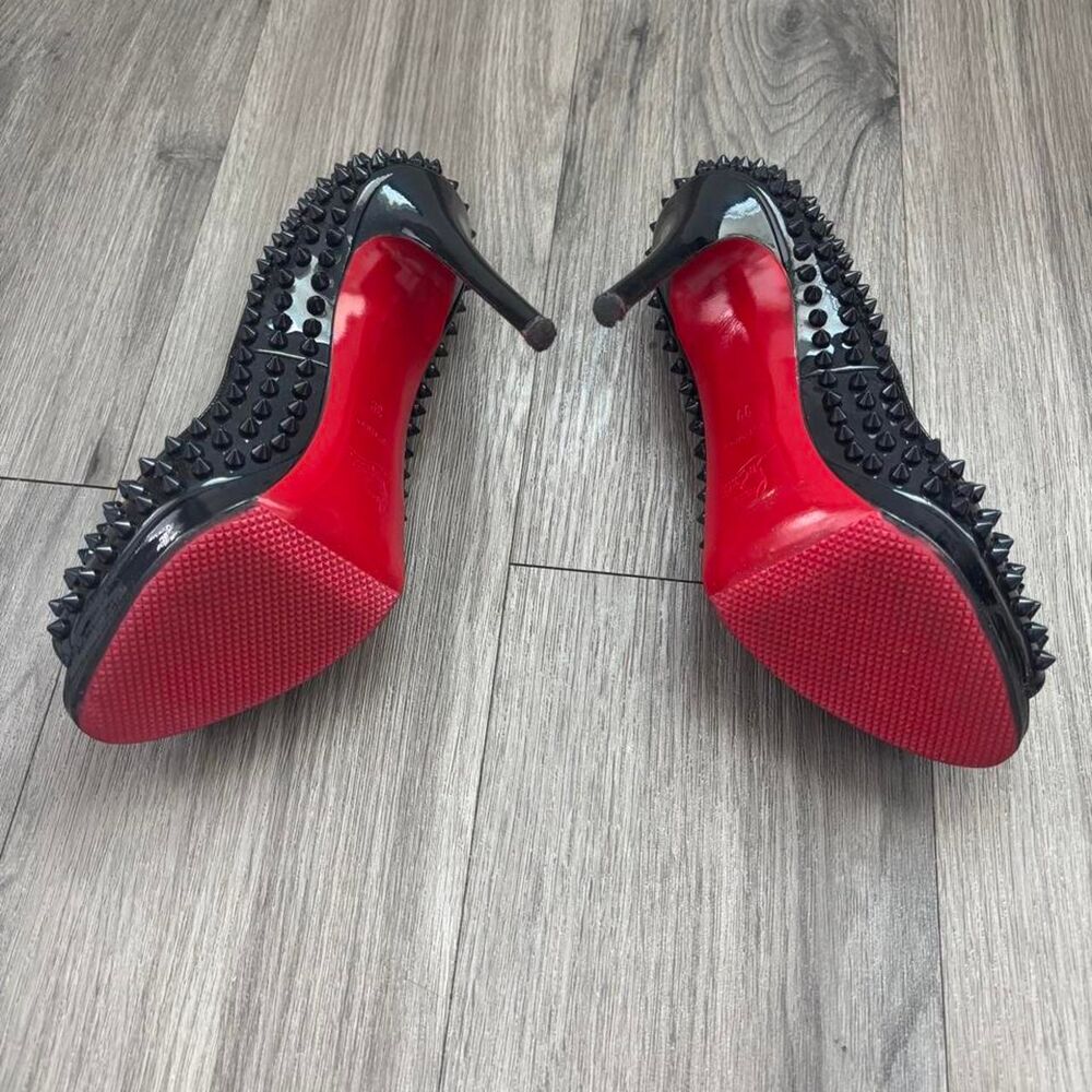 Christian Louboutin Spiked Patent Leather Heels Size 9 - Picture 7 of 8
